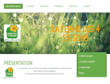Tablet Screenshot of ferme-des-4saisons.fr